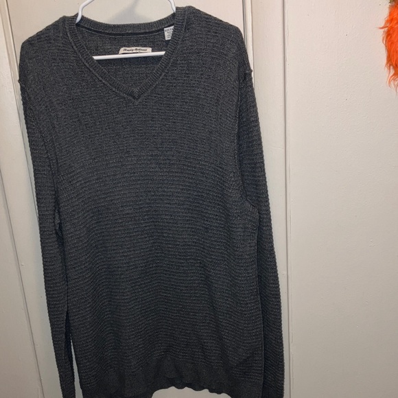 Tommy Bahama Other - Tommy Bahama Dark Gray V-Neck Sweater XL
